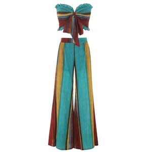 Vibrant Two-Piece Boho Set